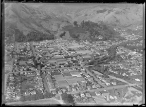 Suburban area, including commercial glasshouses, Nelson Region