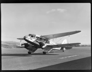 NZ NAC ((National Airways Corporation) De Havilland Dominie 'Tui' bi-plane ZK-AKY at Omaka Airport, Blenheim, Marlborough Region