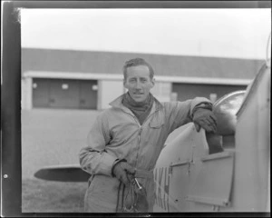 Portrait of R Bush (Instructor, Otago Aero Club)