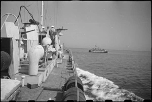 World War II naval motor launch on patrol in the Adriatic - Photograph taken by George Bull