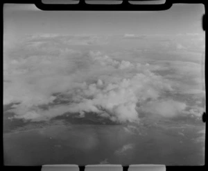 Cloud formation, taken from a NAC (National Airways Corporation) Viscount aircraft, over Tasman Bay, South Island