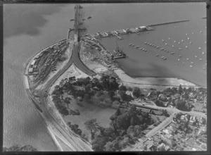Construction of Auckland Harbour bridge, Westhaven, Auckland, including Point Erin Park and housing