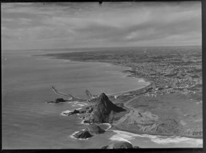 Paritutu Rock and Port of New Plymouth, including housing