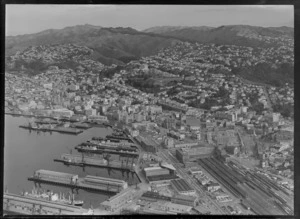 Wellington City, including shipping and railway station