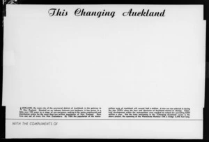 Page from Whites Aviation publication 'This Changing Auckland'