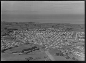 Hawera, South Taranaki District, including housing and looking out to sea