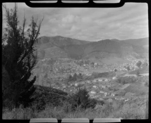 View from top of a hill of an unidentified suburb of Nelson