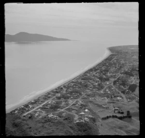 Raumati South, Kapiti Coast District, looking North, including Kapiti Island