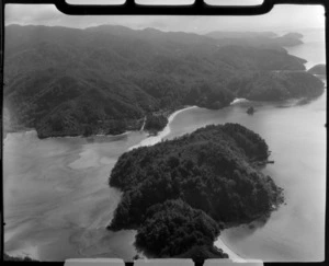 Golden Bay showing inlet and coastline, Tasman Region