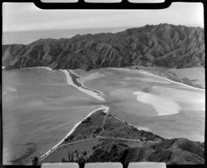 Golden Bay showing inlet, hills and coastline, Tasman Region