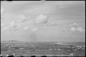 Looking towards Riccione and Rimini from TAC HQ 8th Army, Italy, World War II - Photograph taken by George Kaye