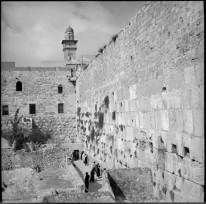 Wailing Wall in Jerusalem, Palestine - Photograph taken by M D Elias