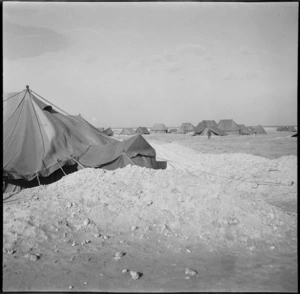 Tents of a World War II desert hospital, Egypt