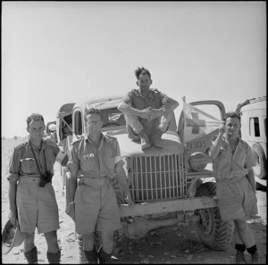 Medical personnel on the Alamein front, Egypt, World War II - Photograph taken by H Paton