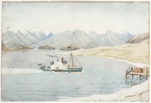 Aubrey, Christopher, fl 1868-1906 :SS Theodore on Lake Pembroke. 1885.