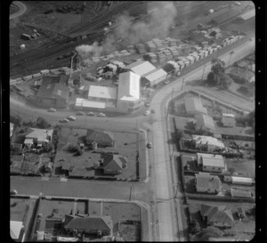 Mt Roskill/Onehunga area, Auckland, including houses and a [sawmill ?]