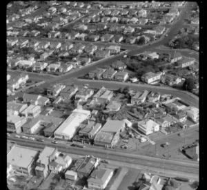 Mt Roskill/Onehunga area, Auckland, including unidentified business premises/factories, and houses
