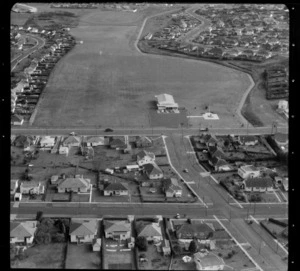 Mt Roskill/Onehunga area, Auckland, with sports field and surrounding houses