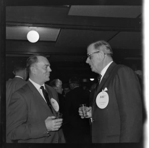 Messrs S A Patterson and G A Nicholls at National Airways Corporation opening