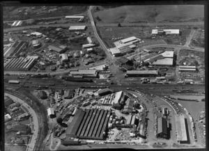 Factories and housing scenes, Penrose, Auckland