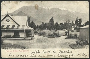 Postcard. Hanmer Springs New Zealand. New Zealand post card [ca 1906-1910]