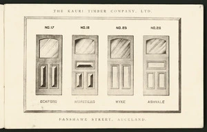 Kauri Timber Company Ltd :No. 17 Ockford; No. 18 Munstead; No. 25 Wyke; No. 26 Ashvale [1920s]