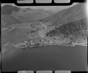 Havelock, Marlborough District, including houses and pine plantations