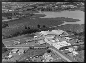 Avondale, Auckland, showing factories of AC Hatrick New Zealand Ltd, and Morcom Green and Edwards Ltd