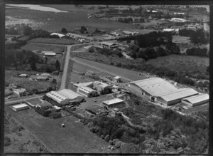 Avondale, Auckland, showing factories of AC Hatrick New Zealand Ltd, and Morcom Green and Edwards Ltd