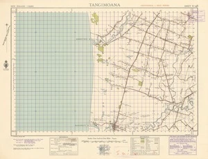 Tangimoana [electronic resource] / compiled from plane table sketch surveys & official records by the Lands & Survey Department ; C.T. Brown, January 1942.