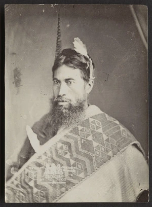 NZ Government Tourist Department (Wellington) :Portrait of Kepa te Rangihiwinui 1823-1898