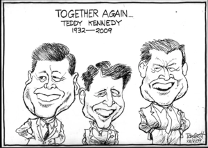 Together again... Teddy Kennedy, 1932-2009. 28 August 2009