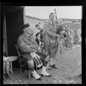 Scottish dancing and pipers at Tawa Flat, Wellington