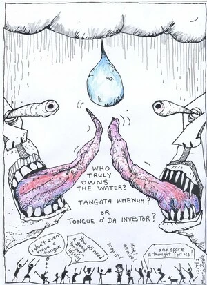 Doyle, Martin, 1956- :Who truly owns the water? Tangata whenua? Or tongue o' da investor? ... 16 July 2012