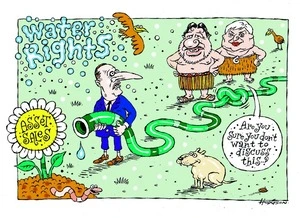 Hodgson, Trace, 1958- :Water rights - "Are you sure you don't want to discuss this?" 15 July 2012