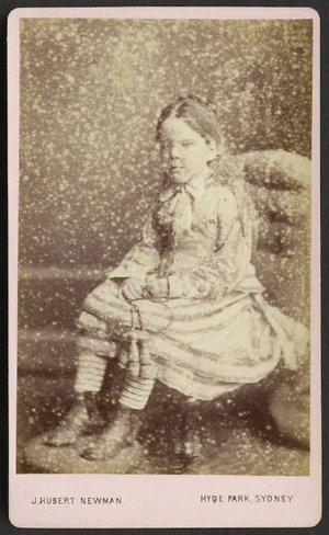 Newman, John Hubert, 1830-1916: Portrait of unidentified young girl