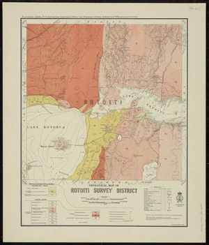 Geological map of Rotoiti survey district / drawn by G.E. Harris.