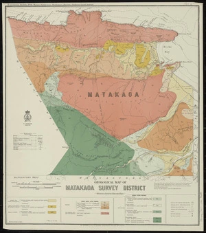 Geological map of Matakaoa survey district / drawn by G.E. Harris.