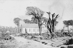 Photograph of the Presbyterian Church, Hokitika, 1867
