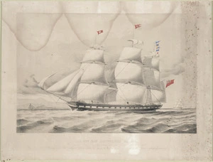 Williams, C P fl 1850s :The new iron clipper ship Tayleur ... forming one of Messrs Pilkington & Wilson's White Star Line of Australian packets... On stone by John R. Isaac; C P Williams, pinxt. Liverpool, John R Isaac [ca 1850]