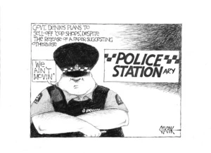 Govt. denies plans to sell-off 'cop shops', despite the release of a paper suggesting otherwise. 4 September 2009