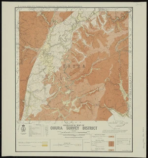 Geological map of Ohura survey district / drawn by G.E. Harris.