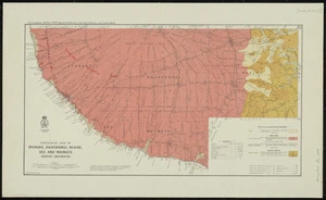 Geological map of Opunake, Kaupokonui, Ngaire, Oeo and Waimate Survey Districts / drawn by G.E. Harris.