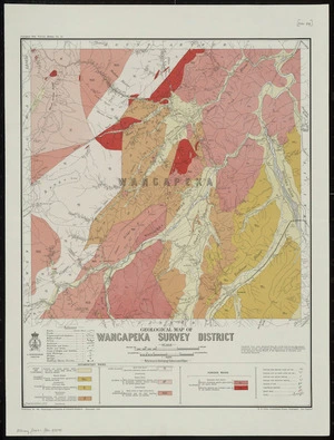 Geological map of Wangapeka survey district / drawn by G.E. Harris, 1930.