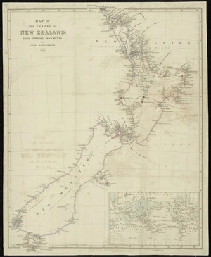 Map of the colony of New Zealand, from official documents / by John Arrowsmith.