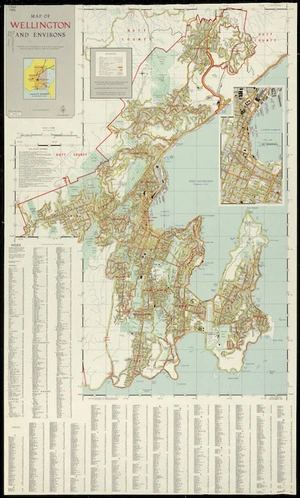 Map of Wellington and environs.