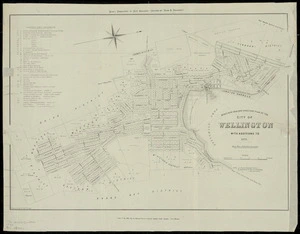 Wise's New Zealand directory plan of the city of Wellington, with additions to 1875 / drawn on stone by Thos. George.