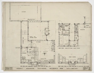 Mitchell & Mitchell, Architects :Haskell Anderson residence Salamanca Road, Wellington. Drawing no. 4. July 1939.