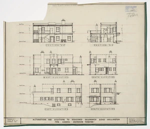 Mitchell & Mitchell, Architects :Alterations and additions to residence Salamanca Road Wellington for Haskell Anderson Esquire. Drawing no. 1. 1939.