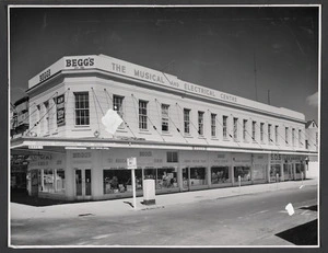 Begg's musical and electrial centre building, Ward Street, Hamilton